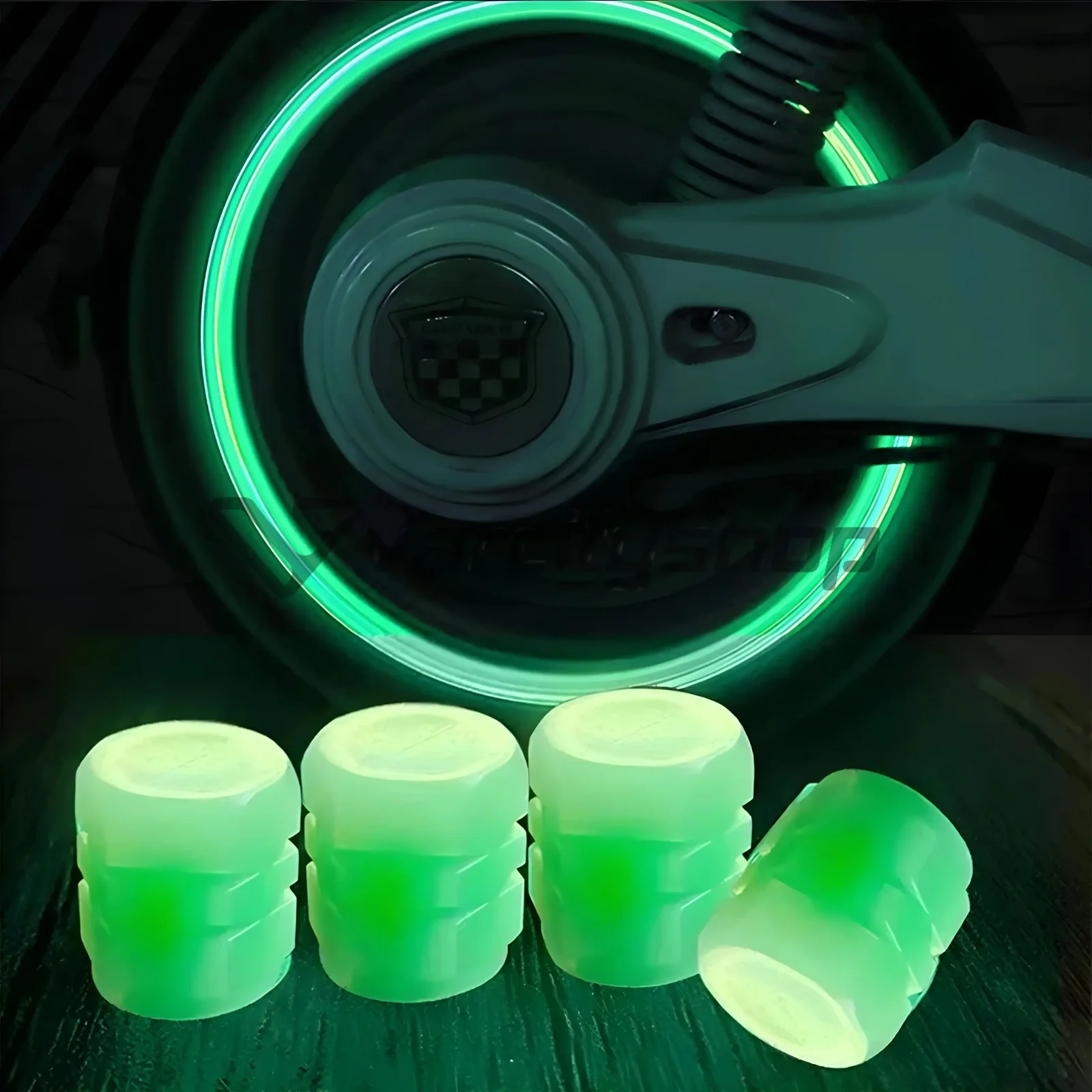 Tutup Pentil Ban Glow in The Dark | Pentil Motor Mobil Sepeda | Fluorescent Valve Cap